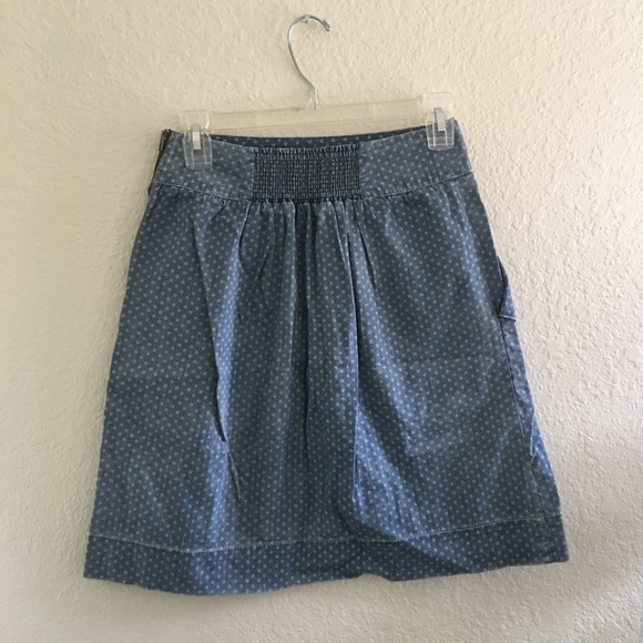 Anthropologie Holding Horses Denim A Line Skirt - Picture 4 of 7